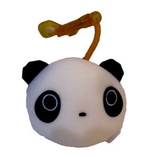 Snow Foam Micro Beads Panda Head Cushion/Pillow Backpack/Purse Clip-Brand New