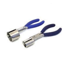 2 Pack Bracelet And Ring Bending Pliers Round/Half Round 1 3/8-3/4 Inch
