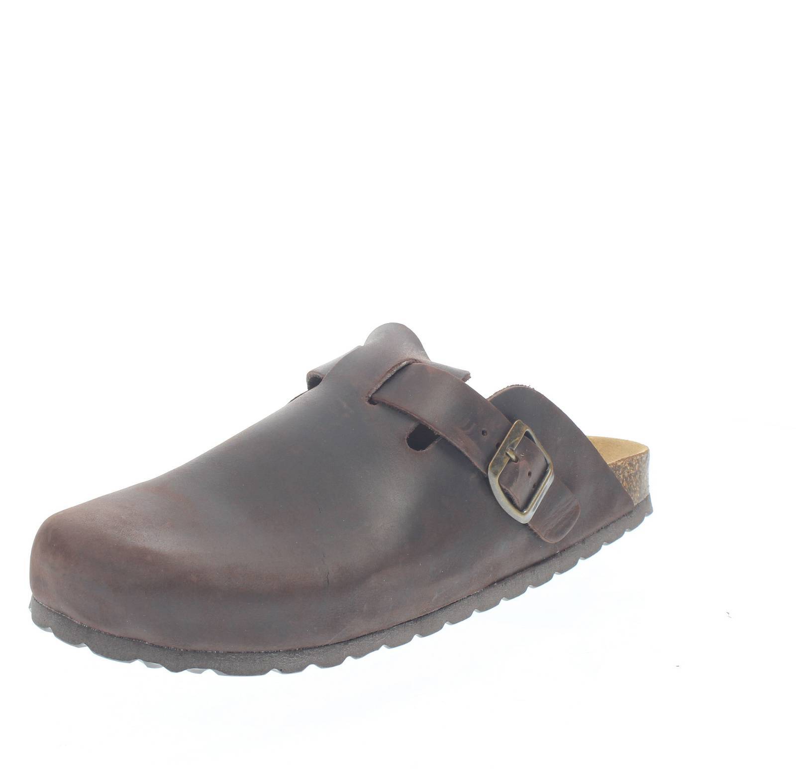 Кожаный ремень Lowenweiss - Zoccoli In Pelle T.moro - Taglia 45 Scarpe Uomo