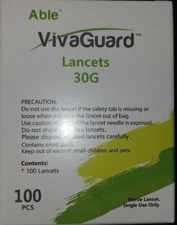 Lot (9) VivaGuard lancets 30G