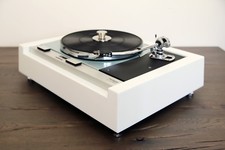 Platine Restaurée Thorens TD 125 MKII SME Blanc / Bleu Glacé