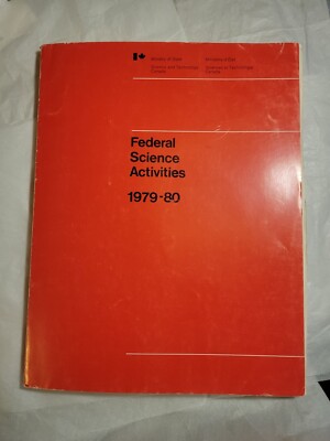 Federal Science Activities 1979 80 Science And Technology Canada