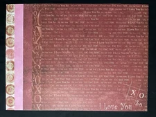 CAROLEE'S CREATIONS "LOVE 2" 12X12 SINGLE-SIDED PAPERS