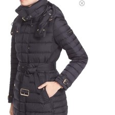 NEW BURBERRY WOMENS HARROWDEN DOWN PUFFER COAT SZ LARGE