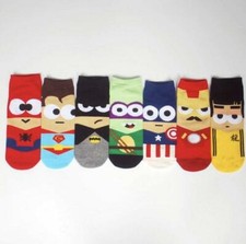 Image of Marvel Superhero and DC Superhero Socks