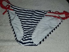Gap Body Size Extra Large XL Red Blue White Stripe String Swim Bikini Bottom NWT