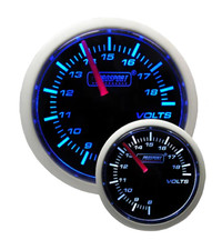 Prosport Gauges Bluewhite Performance Series Volt Gauge 52mm 2 116 Prosport Gauges Bluewhite Performance Series Volt Gauge 52mm 2 116