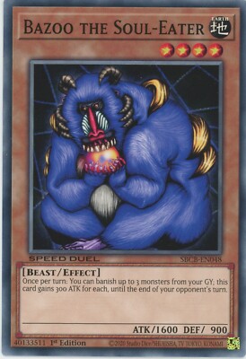 Yugioh Bazoo The Soul - Eater SBCB-DE048 Speed Duel Common NM x3 Play Set