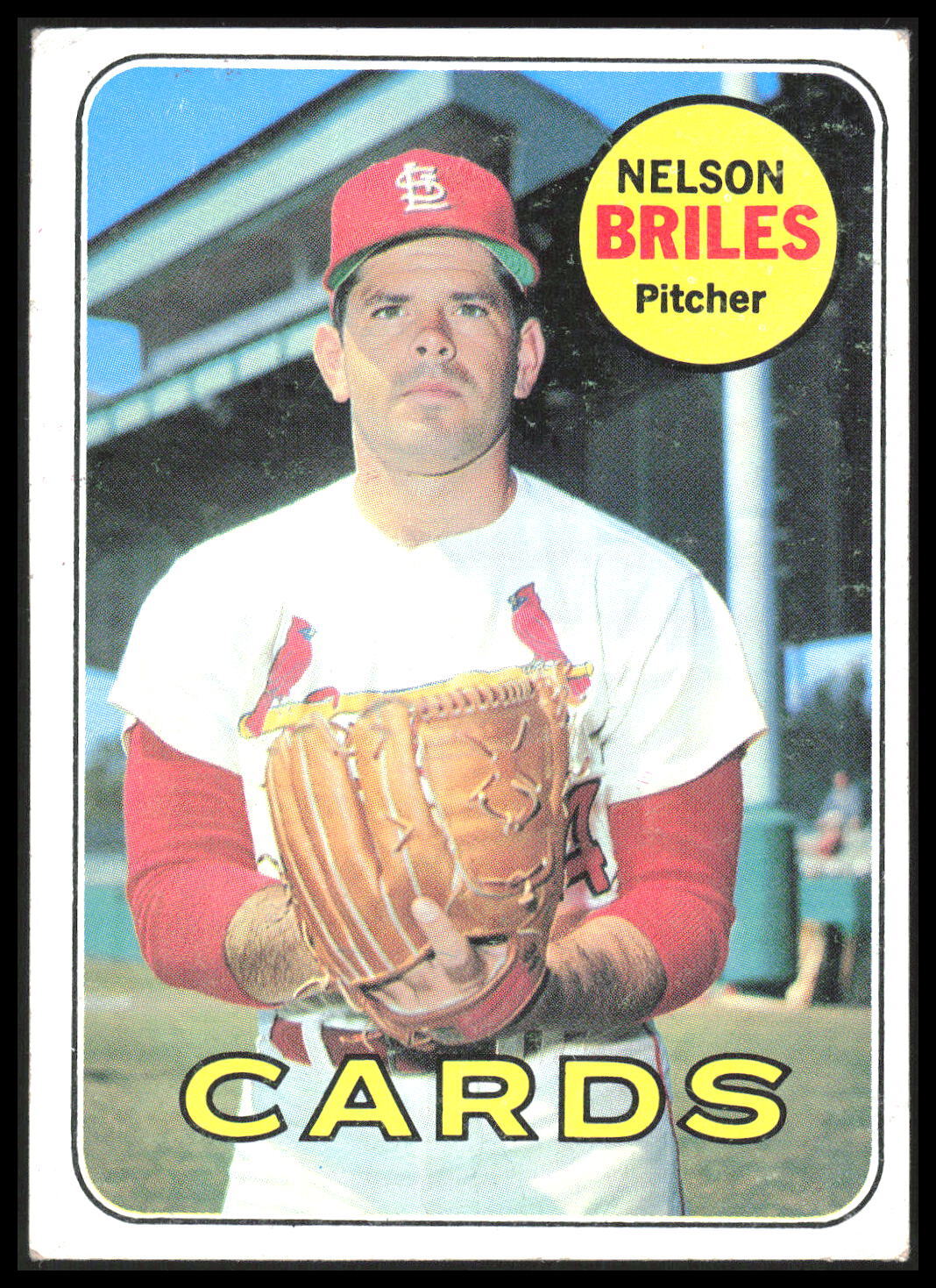 1969 Topps Nelson Briles # 60 St. Louis Cardinals 6T