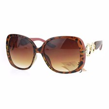 Women's Designer Fashion Sunglasses Square Rhinestone Decor UV400
