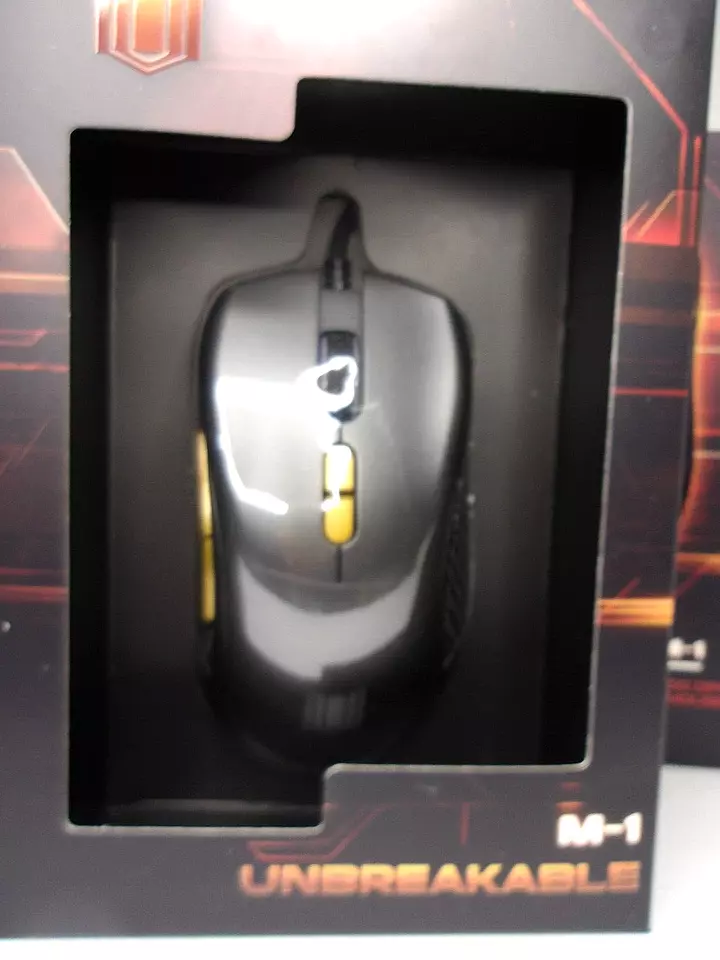 NEW!! UNBREAKABLE M-1 Gaming Mouse LED 12000 DPI, Wired, Set of 2 - Image 2 of 4