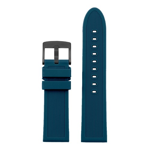 StrapsCo Thick Silicone Watch Band Strap for Suunto w/ Matte Black Buckle - Picture 6 of 14