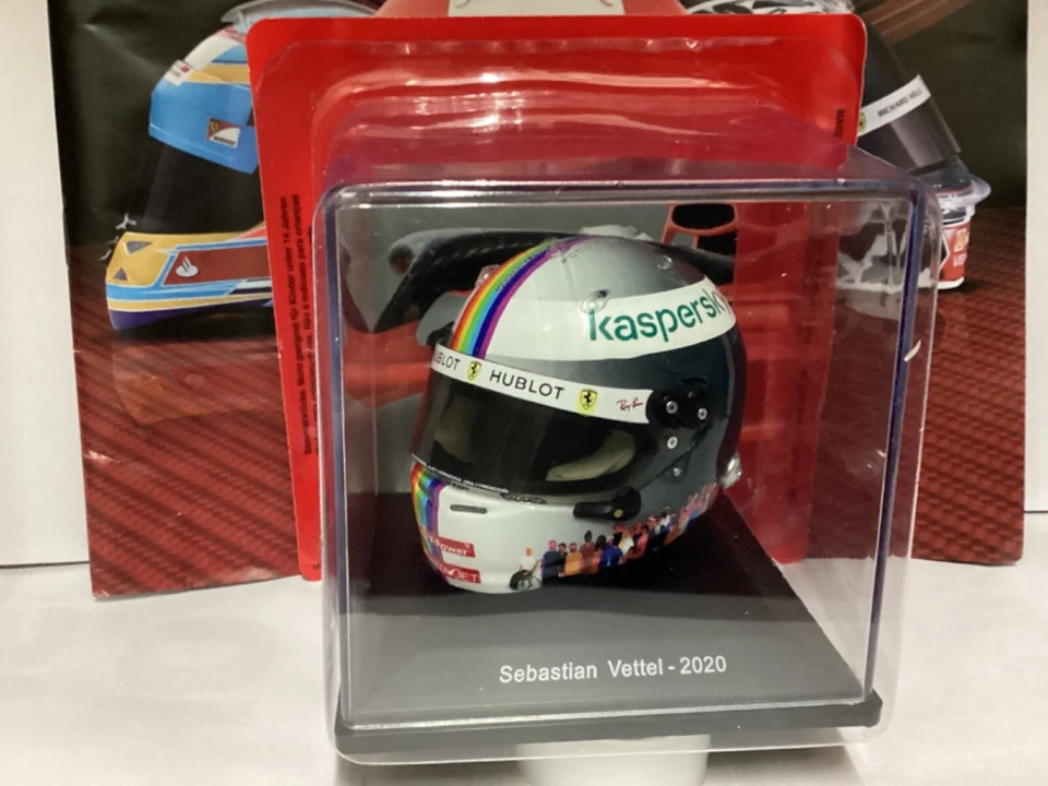 Caschi piloti F1 Ferrari SEBASTIAN VETTEL 2020 Turchia GP 1:5, nuovo in teca - Immagine 2 di 4