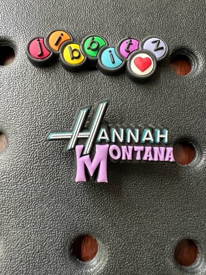 Hannah Montana Logo Authentic Jibbitz Shoe Charms for Crocs. Rare HTF! NEW!