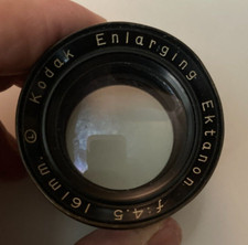 KODAK EKTANON 161mm ENLARGING LENS, f 4.5  REAR MOUNT RING 50mm diameter -