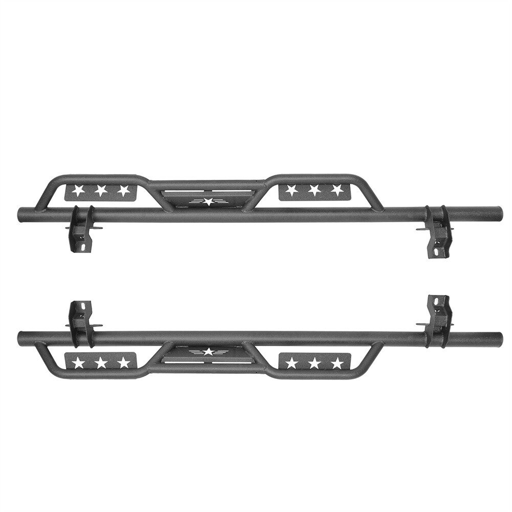 Pair Side Steps Running Boards Nerf Bars for Jeep Wrangler JL 2018-2026 4 Door thumbnail 12
