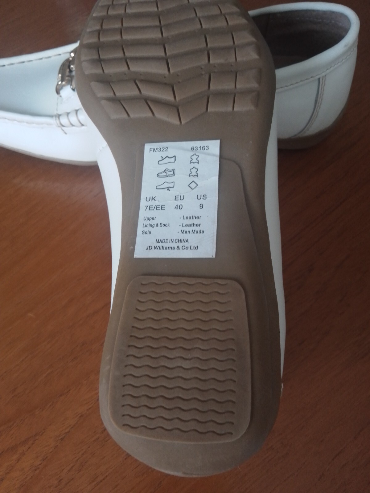 Ladies WIDE FIT cream leather loafers SIZE 7 NEW eBay