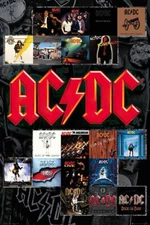 AC/DC Collection POSTER HUGE 3x5 Ft Fabric Tapestry Banner NEW