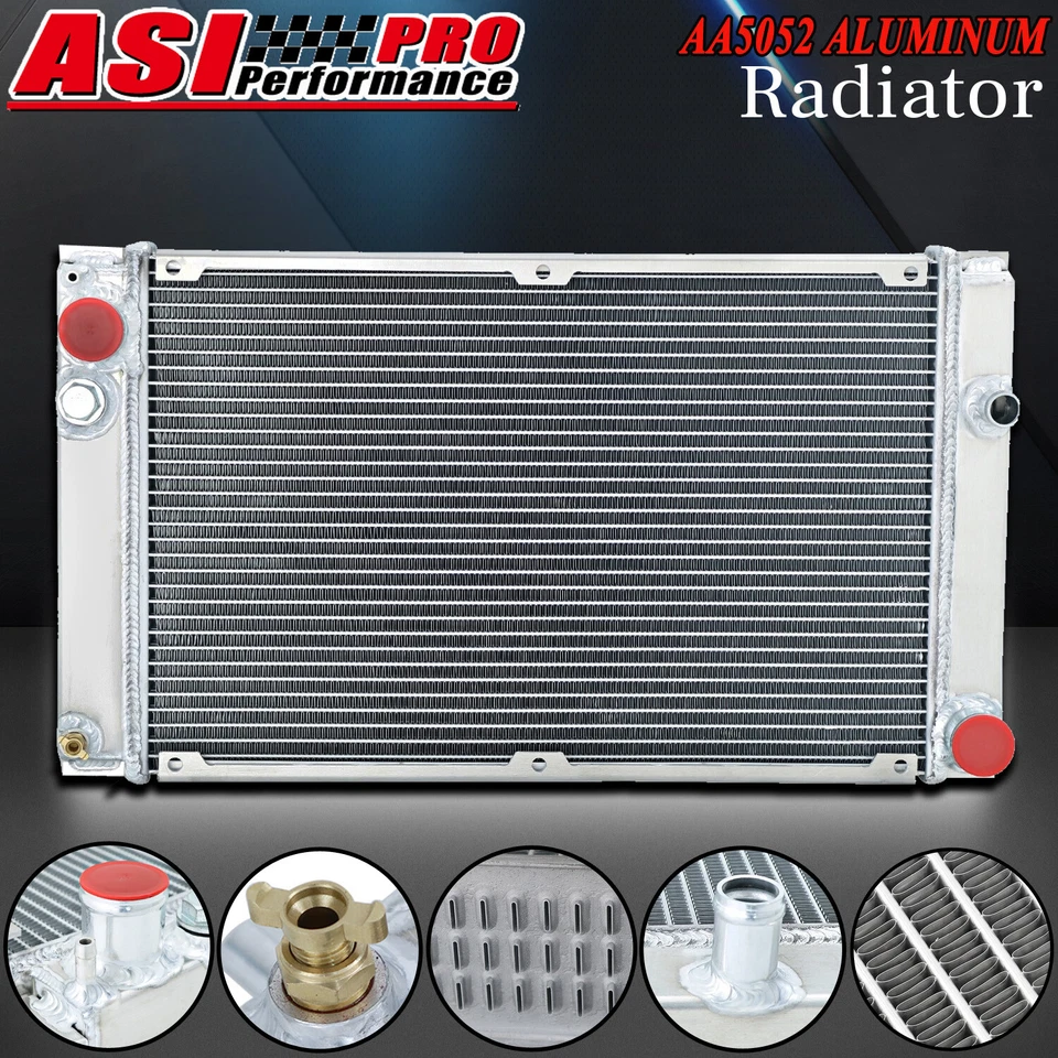 3 Row Aluminum Radiator for 1983-1988 84 85 PORSCHE 944 2.5L /2.7L MT NON-Turbo Foto 2 de 4