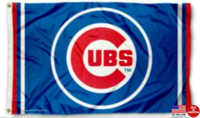 Chicago Cubs Baseball Flag 3x5 Banner New USA Man Cave Flags Wall Sign