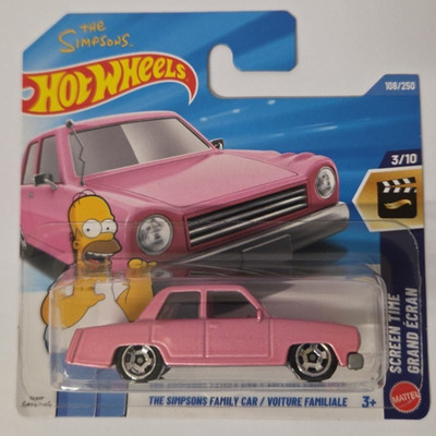 Hot Wheels The Simpsons Family Car 108/250-2026 JJJ68 Hot Wheels Screen Time