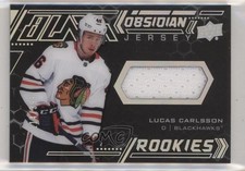 2020-21 SPx UD Black Obsidian Rookies Jersey 114/399 Lucas Carlsson #ORJ-LC 0q7