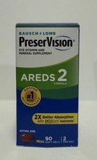 PreserVision AREDS 2 Eye Vitamin  Mineral Supplement 90ct Mini Soft Gel