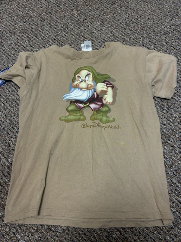 Vintage Walt Disney World Grumpy T-Shirt Sz L