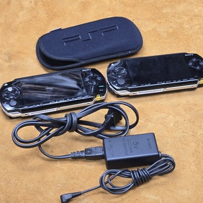 2 Sony PSP Playstation Portable Model #1001 With Batteries 1 charger free game
