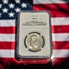 1956 Franklin Half Dollar NGC MS 64    Lot #586