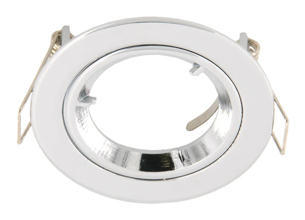 Downlight Silver Fixed Round Chrome GU10 GUCHZ