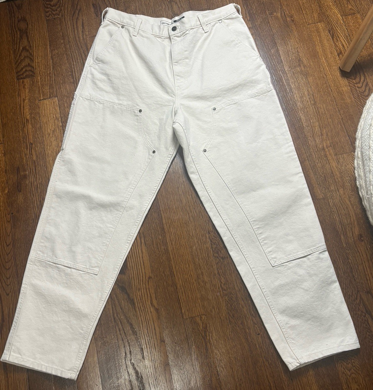Carhartt BN6811-W White Double Knee Painter Carpenter Pants Sz 14  (36xX30)