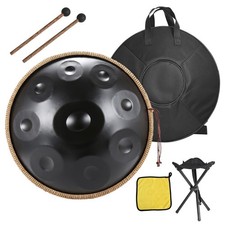 Handpan Drum 18 in 9 Notes G Minor Hand Drum Instrument with Mallet