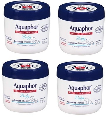 4 Pack Aquaphor Baby Advanced Therapy Healing Ointment Skin Protectant 14oz Eac