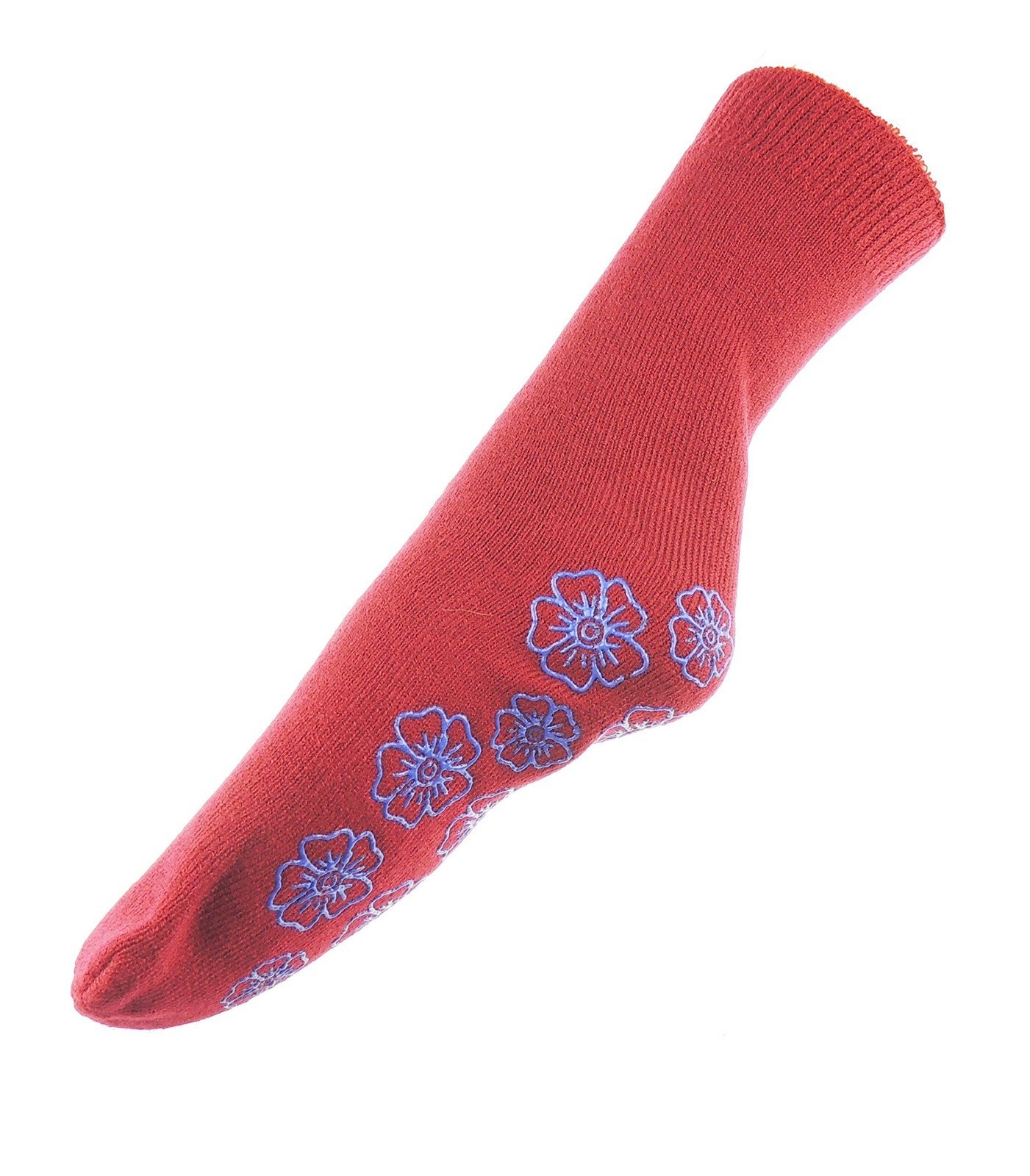 Knit Thick Fluffy Fuzzy Plush Thermal Cosy Sleep Bed Fun Slipper Plain Socks