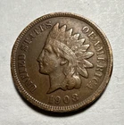 1908 Indian Head Small Cent Bronze BN Business Strike Philadelphia KM#90