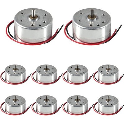 RUNCCI-YUN 10 Set Mini Motors 3V-9VMini Kleine Elektromotor 6500RPM für DIY 