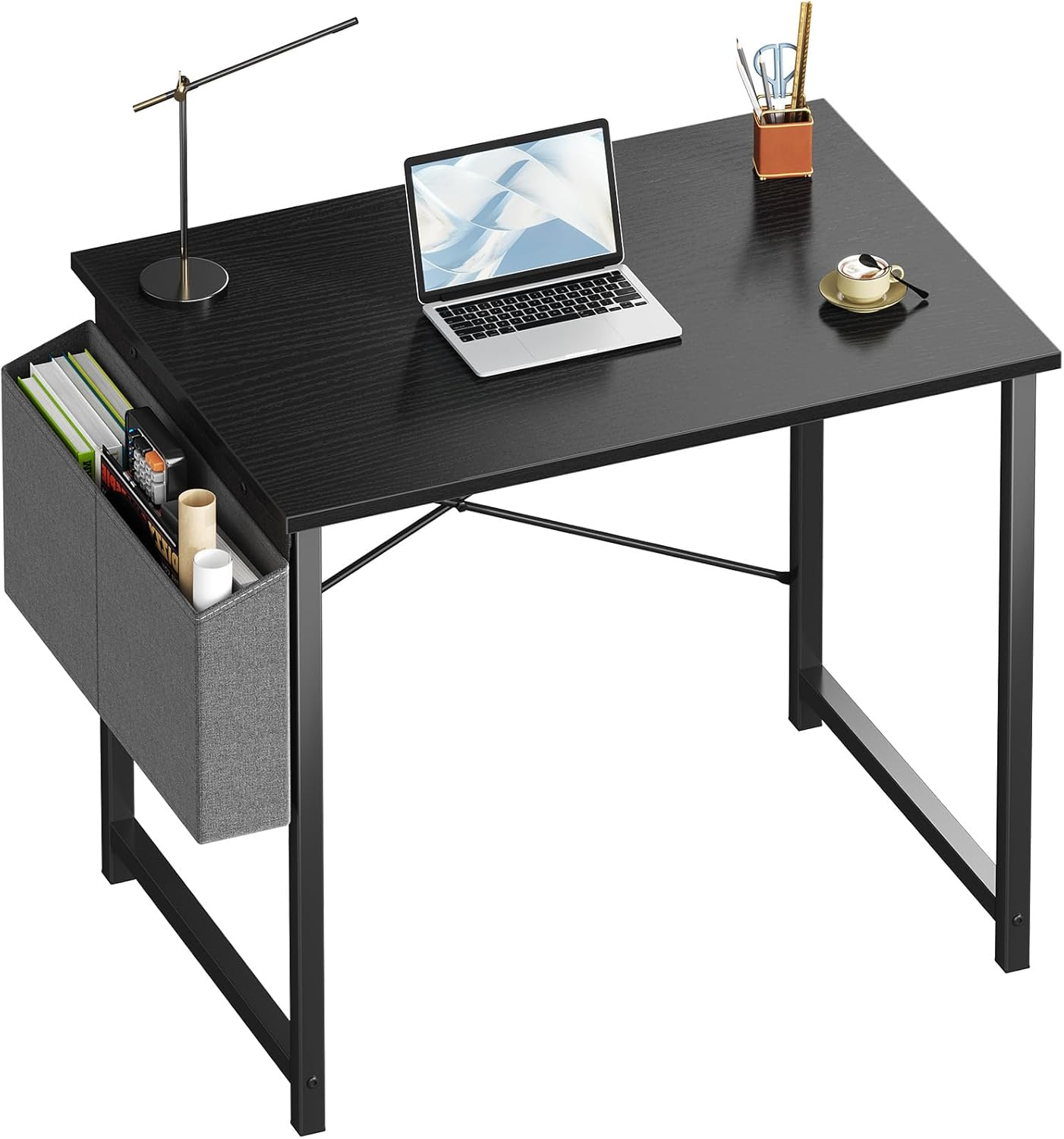 Computer Desk 31 Inch Home Office Desks for Small Spaces, Gaming Writing Study W-image