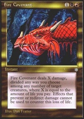 1x Fire Covenant Heavy Play MTG Magic - Kid Icarus -