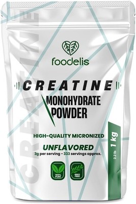 Creatin Monohydrat Pulver 1 kg | 100% kreatin in Mikronisiert, Vegan