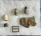 Civil War Dug Relic Lot - With Case See Photos For Items.