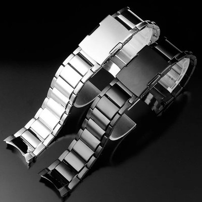 22mm Stainless Steel Watch Band Strap For Casio EQB-501 EQB-500 EQB-800 Bracelet