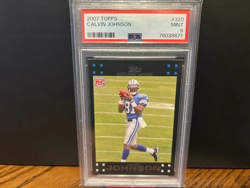 2007 Topps #320 CALVIN JOHNSON ROOKIE RC PSA 9