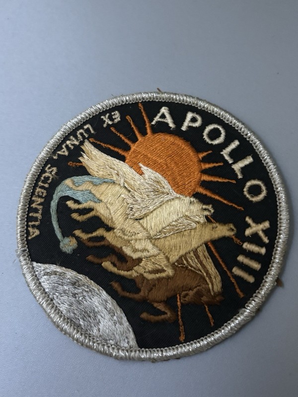 Vintage Original Apollo 13 (XIII) Embroidered Crew Patch (as worn by crew) NASA