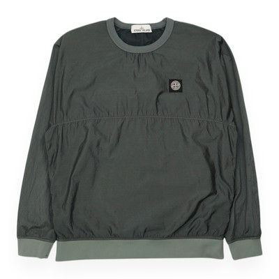 Stone Island Nylon Metal Ripstop Jumper Sweatshirt Size Small Grey