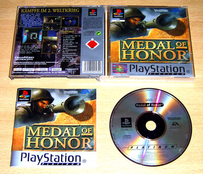 Medal Of Honor Sony PlayStation 1 PS1  Top Shooter Game Pal Rar