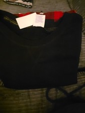 women NWT "Stars Above" red/black checkered PJs set. Size 2xLarge