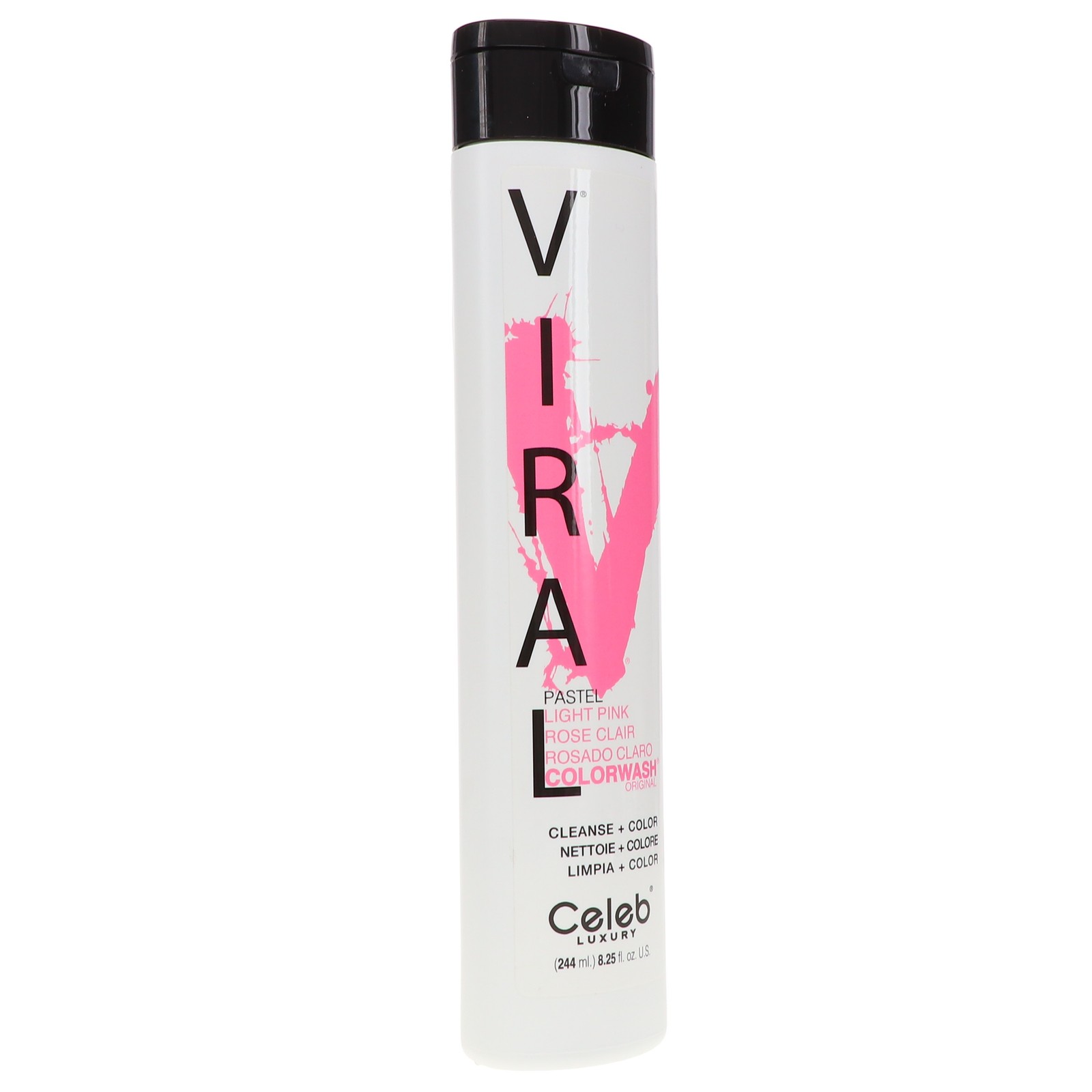 Celeb Luxury Viral Pastel Light Pink Colorwash Shampoo 8.25 oz
