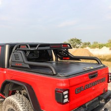 Adjustable Sport Roll Bar With Cargo Basket For F-150 Silverado Gladiator Tacoma