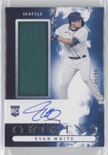 2021 Panini Chronicles Origins Rookie Jumbo Material 49/99 Evan White Auto v9t